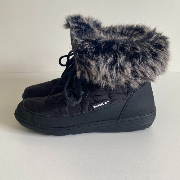 Wanderlust Snowflake Shorty Waterproof Ankle Boots Sz 9 - Picture 2 of 12